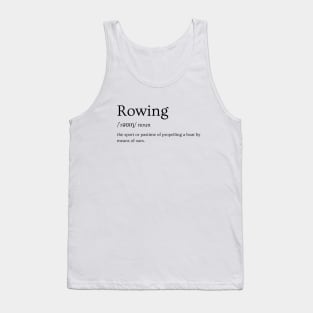 Rowing dictionary definition Tank Top